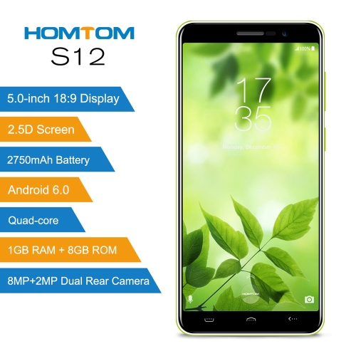 HOMTOM S12 18:9 Full Screen 3G WCDMA Mobile Phone