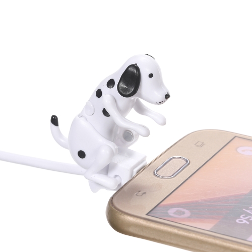 Portable Funny Cute Pet USB Cable Mini Humping Spot Dog Toy Gadget Charger Christmas for Phone Micro-USB