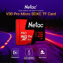 Netac 128GB Pro Micro SDXC TF Memory Card Data Storage V30/UHS-I U3 High Speed Up to 98MB/s