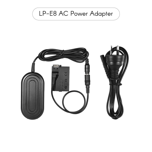 Andoer ACK-E8 AC Power Supply LP-E8 Dummy Battery Adapter