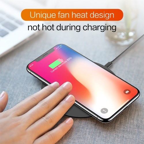 OUKITEL S1 5mm Ultra-thin 10W Qi Wireless Phone Fast Charger for iPhone X 8 Samsung Galaxy S8 Note 8 S9 Plus Wirless Charging Pad