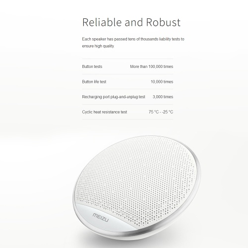 Meizu A20 Wireless Bluetooth 4.2 Portable Stereo Outdoor Bass Mini Speakers