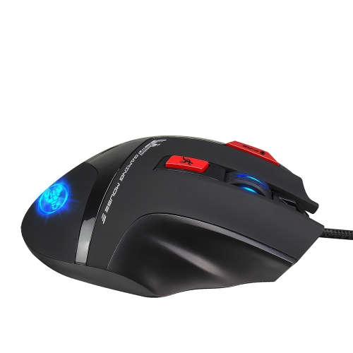 HXSJ S800 High Performance Gaming Mouse Professional RGB Mechanical Mouse Adjustable Wrist Support for Windows XP Win 7 Win 8 iOS