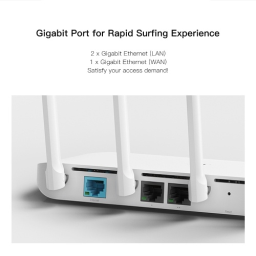 Xiaomi Mi Wifi Router 4 High-Speed Dual Band 2.4/5Ghz Gigabit Wireless Router -US Version White