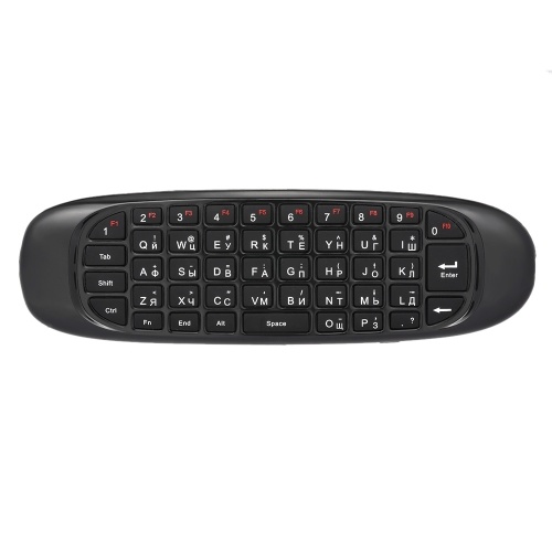 Russian English Version 2.4G Air Mouse Wireless Keyboard Remote Control 6-Axis Motion Sensing for Smart TV Android TV BOX PC