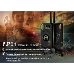 DTNO.I Practical 3 in 1 IP01 Outdoor Walkie Talkie Phone Case Power Bank for iPhone