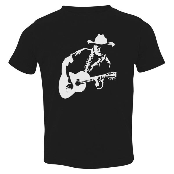 Willie Nelson Toddler T-Shirt Black / 3T