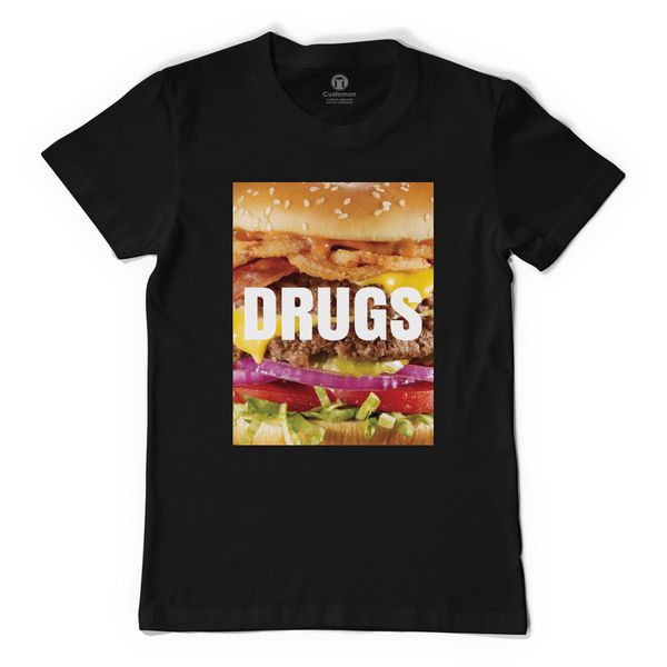 Trippy Burger - Drugs Men's T-Shirt Black / S