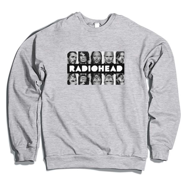 Radiohead Crewneck Sweatshirt Gray / S