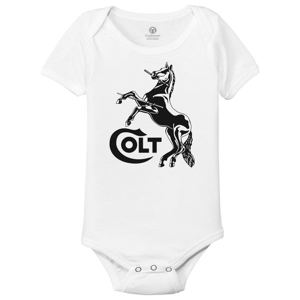 Colt Defense Logo Baby Onesies White / 6M