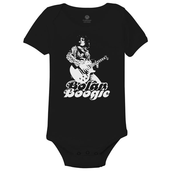 Marc Bolan Boogie Baby Onesies Black / 6M
