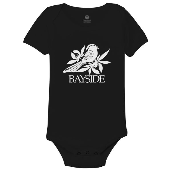 Bayside Band Logo Baby Onesies Black / 6M