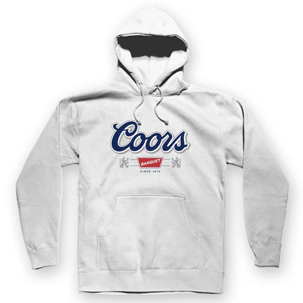 Coors Banquet Unisex Hoodie White / S