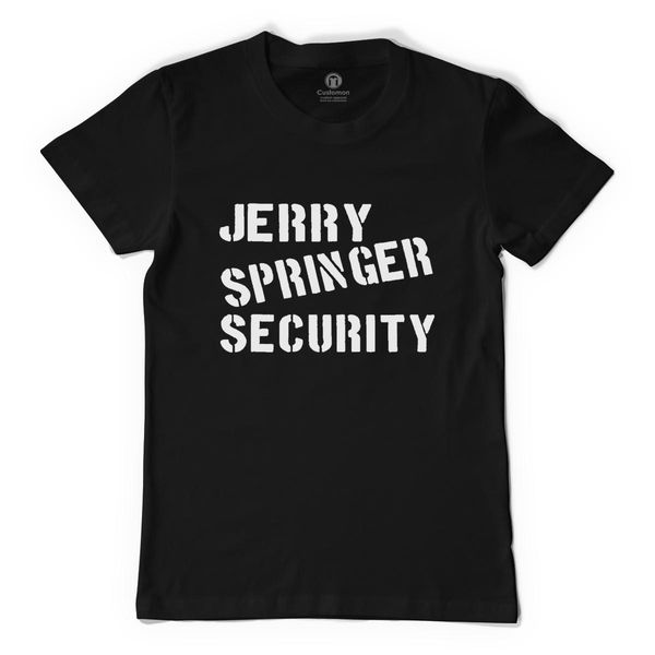 Jerry Springer Security Men's T-Shirt Black / S