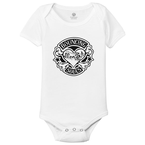 The Bouncing Souls Baby Onesies White / 6M