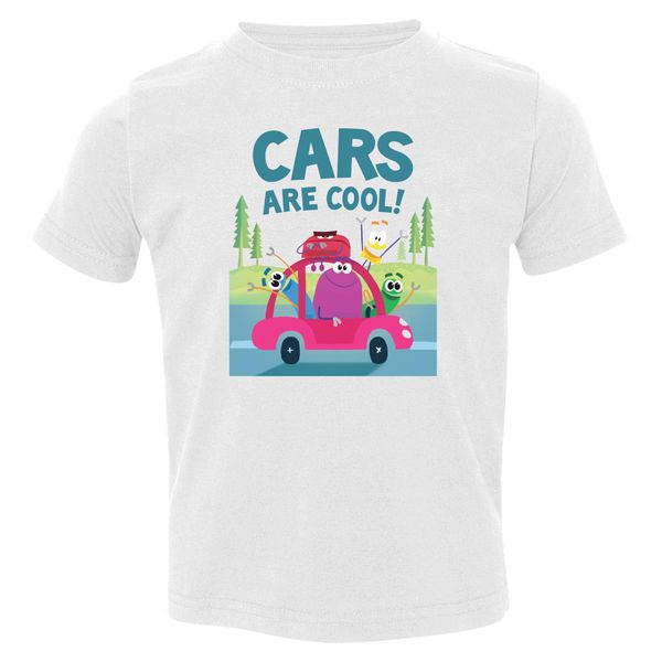 Ask The Storybots Cars Are Cool Toddler T-Shirt White / 3T