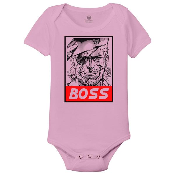 Metal Gear Solid Boss Baby Onesies Light Pink / 6M