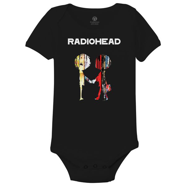 Radiohead Logo Baby Onesies Black / 6M