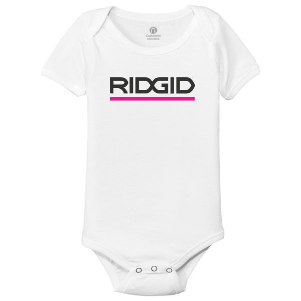 Ridgid Logo Baby Onesies White / 6M