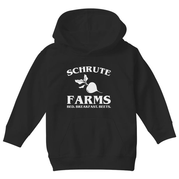 Schrute Farms Bed And Breakfast Kids Hoodie Black / S
