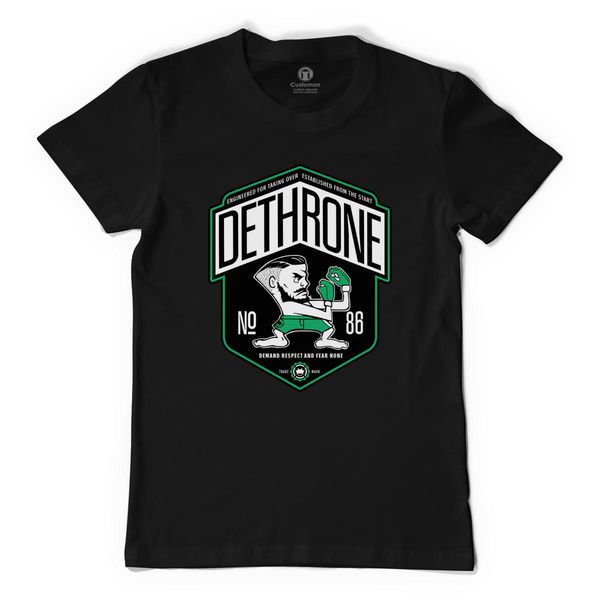 Conor Mcgregor Dethrone Men's T-Shirt Black / S