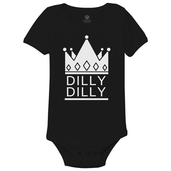 Dilly Dilly Baby Onesies Black / 6M