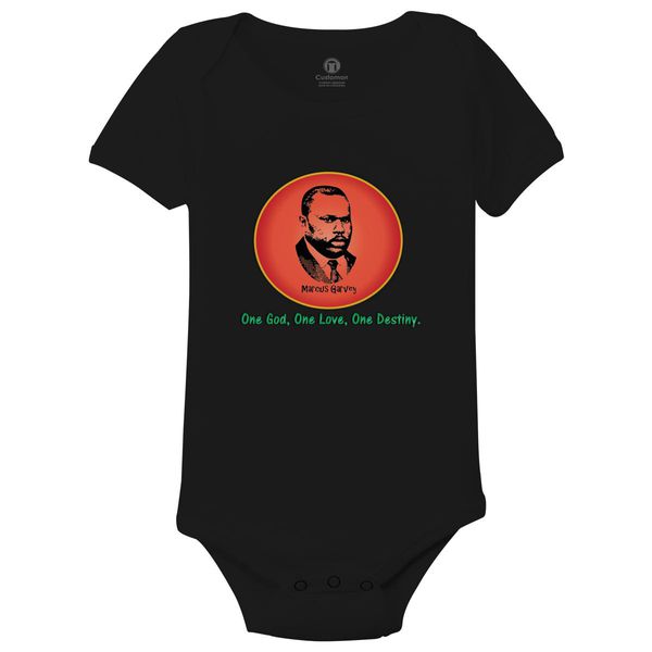 Marcus Garvey Baby Onesies Black / 6M