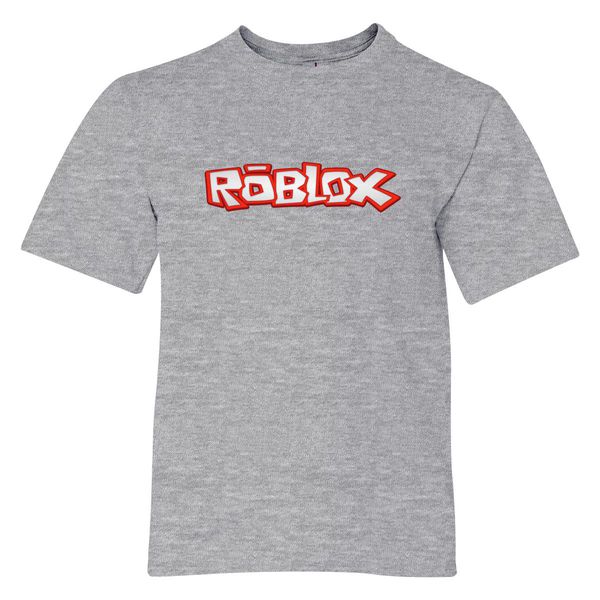Roblox Title Youth T-Shirt Gray / S