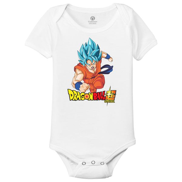 Goku Dragon Ball Super Baby Onesies White / 6M
