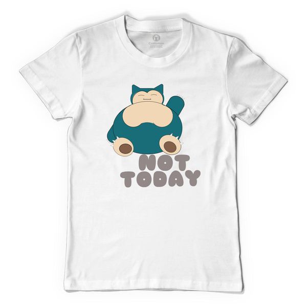 Snorlax Not Today Men's T-Shirt White / S