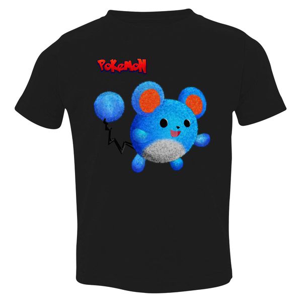 Pokemon Marill Toddler T-Shirt Black / 3T