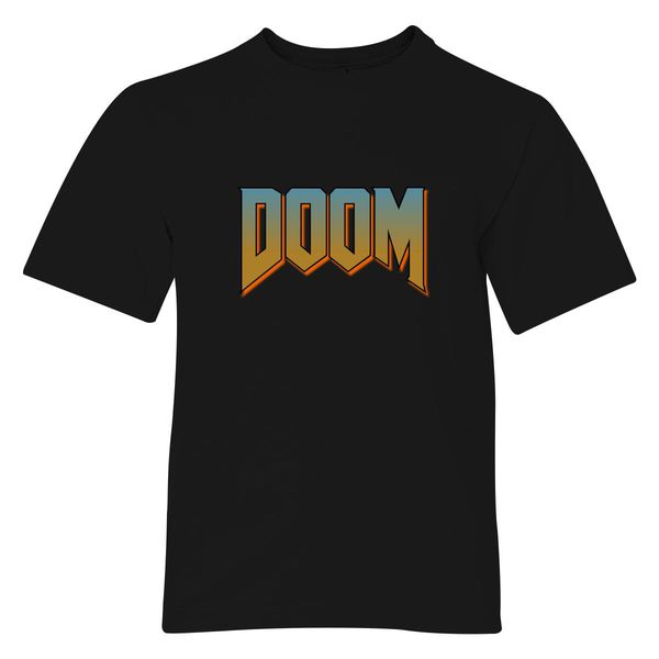 Doom Logo Youth T-Shirt Black / S