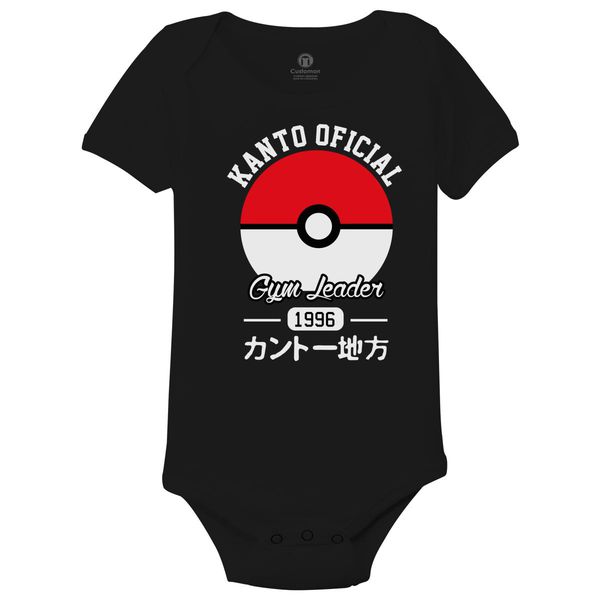 Pokemon Gym Leader Baby Onesies Black / 6M