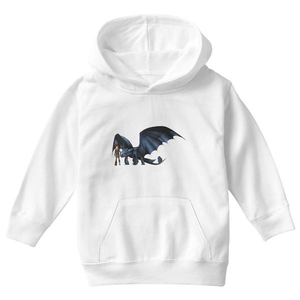 How To Train Your Dragon Kids Hoodie White / S