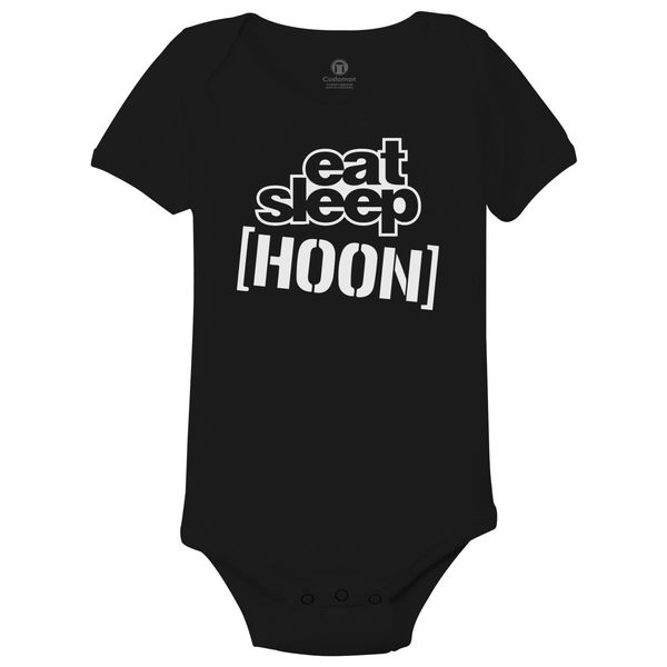 Eat Sleep Hoonigan Baby Onesies Black / 6M