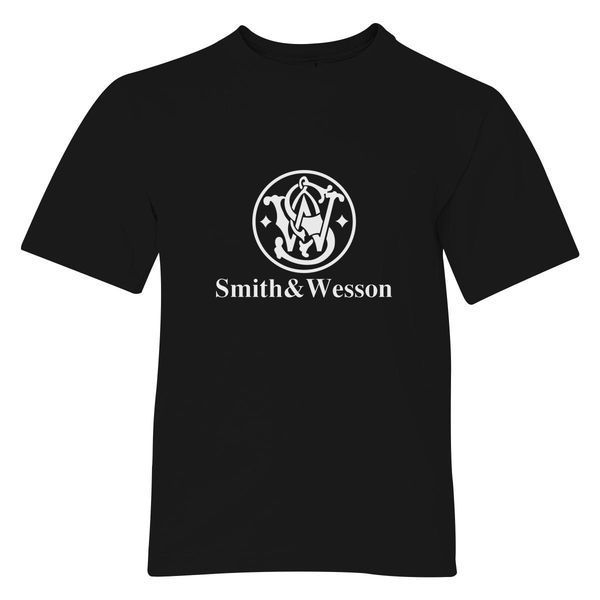 Smith And Wesson Logo Youth T-Shirt Black / S