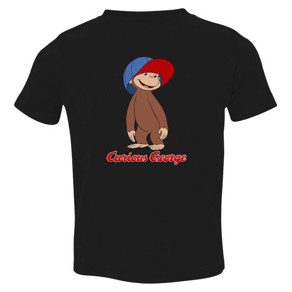 Curious George Toddler T-Shirt Black / 3T