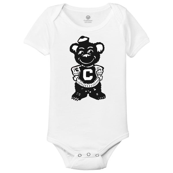 Retro University Of Cincinnati Bearcats Baby Onesies White / 6M