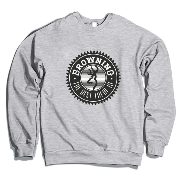 Browning Logo Crewneck Sweatshirt Gray / S