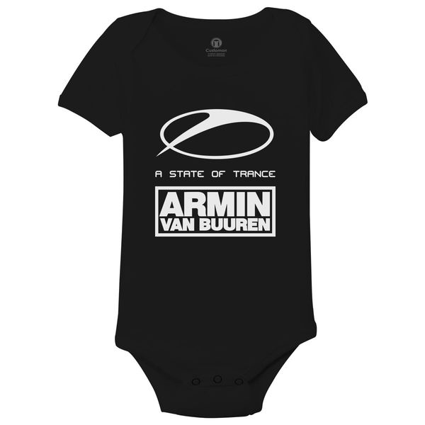 Armin A State Of Trance Baby Onesies Black / 6M