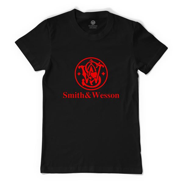 Smith And Wesson Logo Women's T-Shirt Black / S