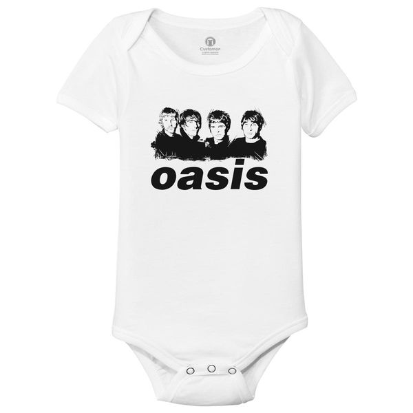 Oasis Baby Onesies White / 6M