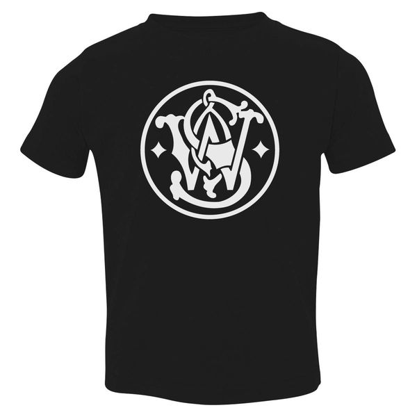 Smith And Wesson Logo Toddler T-Shirt Black / 3T