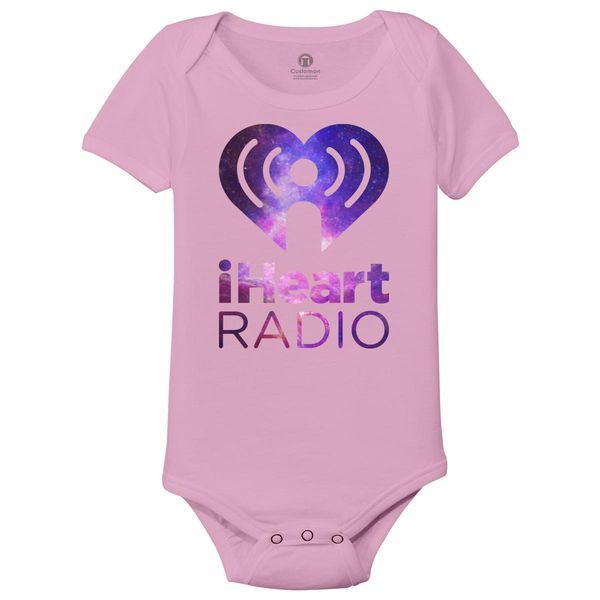 I Heart Radio (Iheartradio) Galaxy Baby Onesies Light Pink / 6M