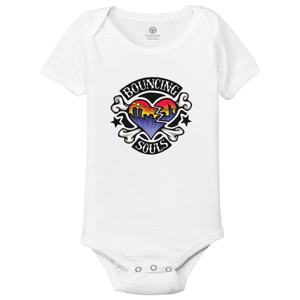 The Bouncing Souls Baby Onesies White / 6M