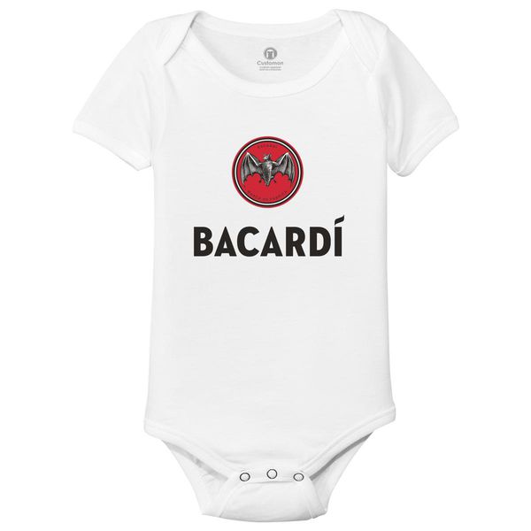Bacardi Baby Onesies White / 6M