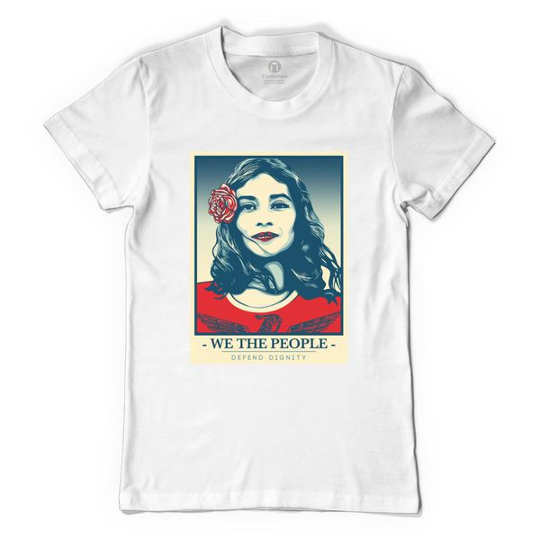 We The People Defend Dignity Women's T-Shirt White / S