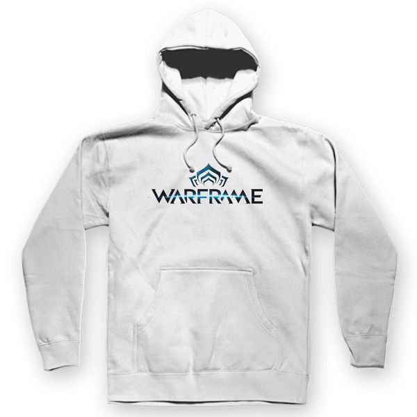 Warframe Logo Unisex Hoodie White / S