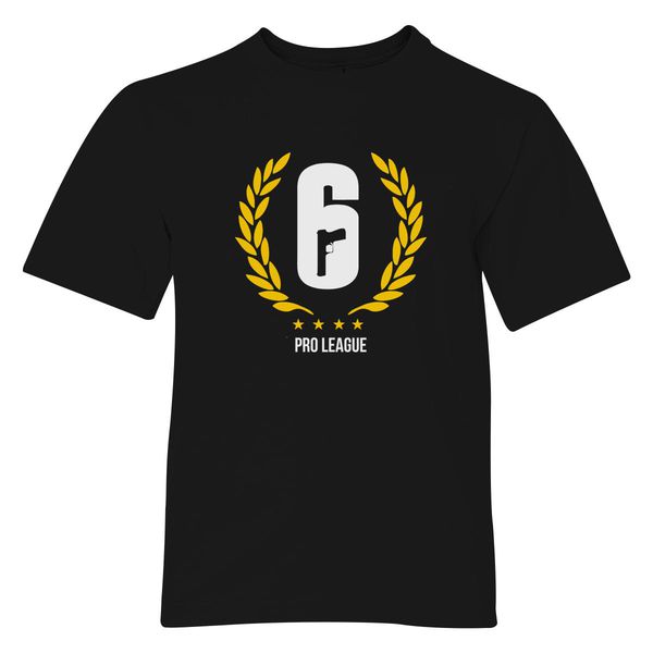 Rainbow 6 Siege Pro League Youth T-Shirt Black / S