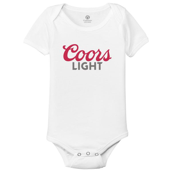 Coors Light Beer Baby Onesies White / 6M